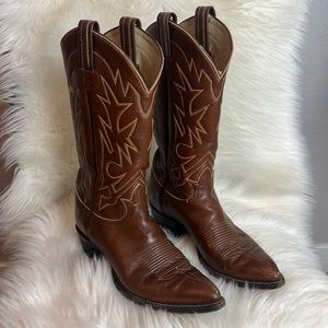 Tony Lama Brown Cowboy Boots